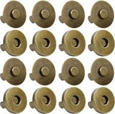 20 Set Magnetic Snaps for Purse Magnetic Bag Fastener Clasp Magnetic Button R...