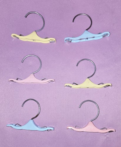 ORIGINAL VINTAGE BABY DOLL CLOTHES HANGERS  c1960