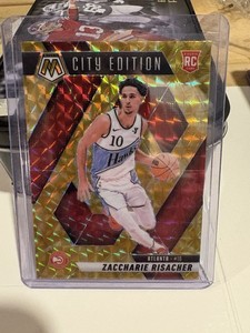 Zaccharie Risacher 2024-25 Mosaic Reactive Yellow RC City Edition #274 Atlanta