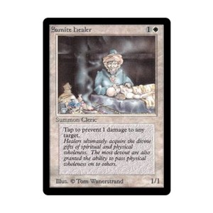 WOTC MtG Beta Samite Healer (C) VG