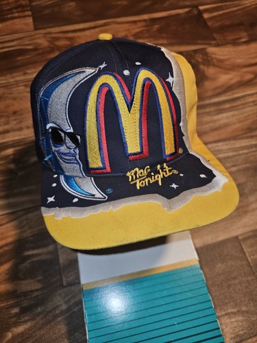 Vintage RARE McDonalds Bill Elliot Nascar Racing Mac Tonight Promo Hat Snapback - Picture 4 of 13