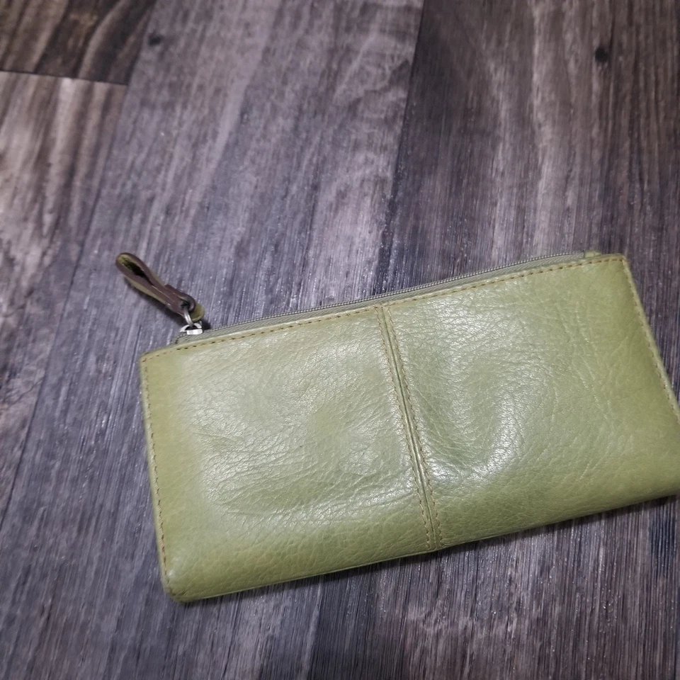 Cartera para mujer Fossil verde boho varios bolsillos cierre de cremallera Foto 3 de 4