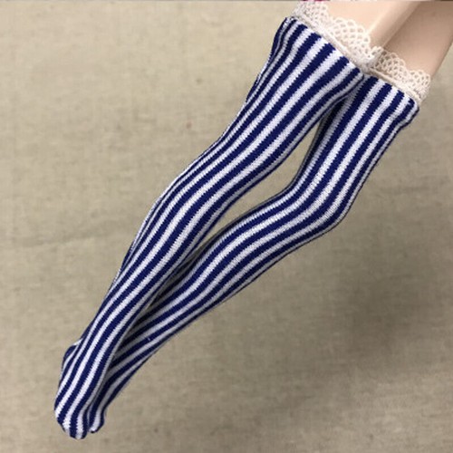 5pairs Zebra Stripe Stocking Elastic Long Stocking Blythe Thigh 11.5" Doll Socks - Picture 6 of 7