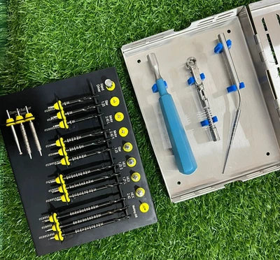 26 Pcs Dental Implant Zygomatic Surgical Kit–Titanium Coated Drills Zygoma Bone