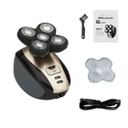 4D Rotary Electric Shaver Rechargeable Bald Head Shaver Beard Trimmer