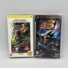 Lot of 2 Monster Hunter Portable 2nd G & 3rd PSP PlayStation Japan Import