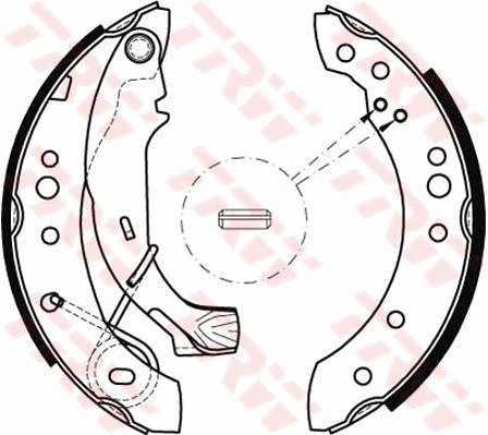 Fits TRW GS8467 BRAKE SHOES /R/C3 02- /203X39/ DE Stock - Picture 1 of 5