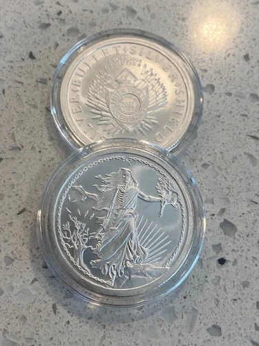 2014 1 OZ Enemy Unknown BU - Silver Shield - .999 Pure Collector Round