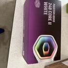 Cooler Master MasterLiquid 240 Core II ARGB AIO Cooler, White, 2x120mm ARGB Fans