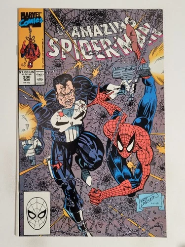 Amazing Spider-man #330 Marvel 1990 VF/NM 9.0 Punisher cover & appearance Copper