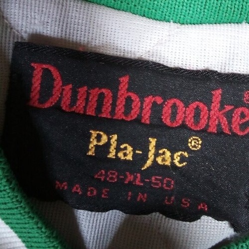 Chaqueta Bomber Deadstock Vintage Dunbrooke Personalizada Arco Iris Satinado - Imagen 5 de 6