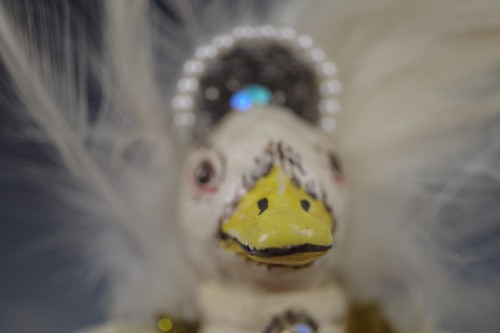 1985 RICHARD PALAN ARTISAN OOAK VICTORIAN DUCK ANGEL ORNAMENT SIGNED - Picture 8 of 8