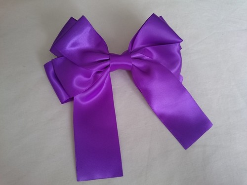 5" Satin Bow Tail Hair Head French Clip Pin - Imagen 12 de 28