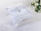 Scattered Pearl Ring Bearer Pillow ~ Ivory / White