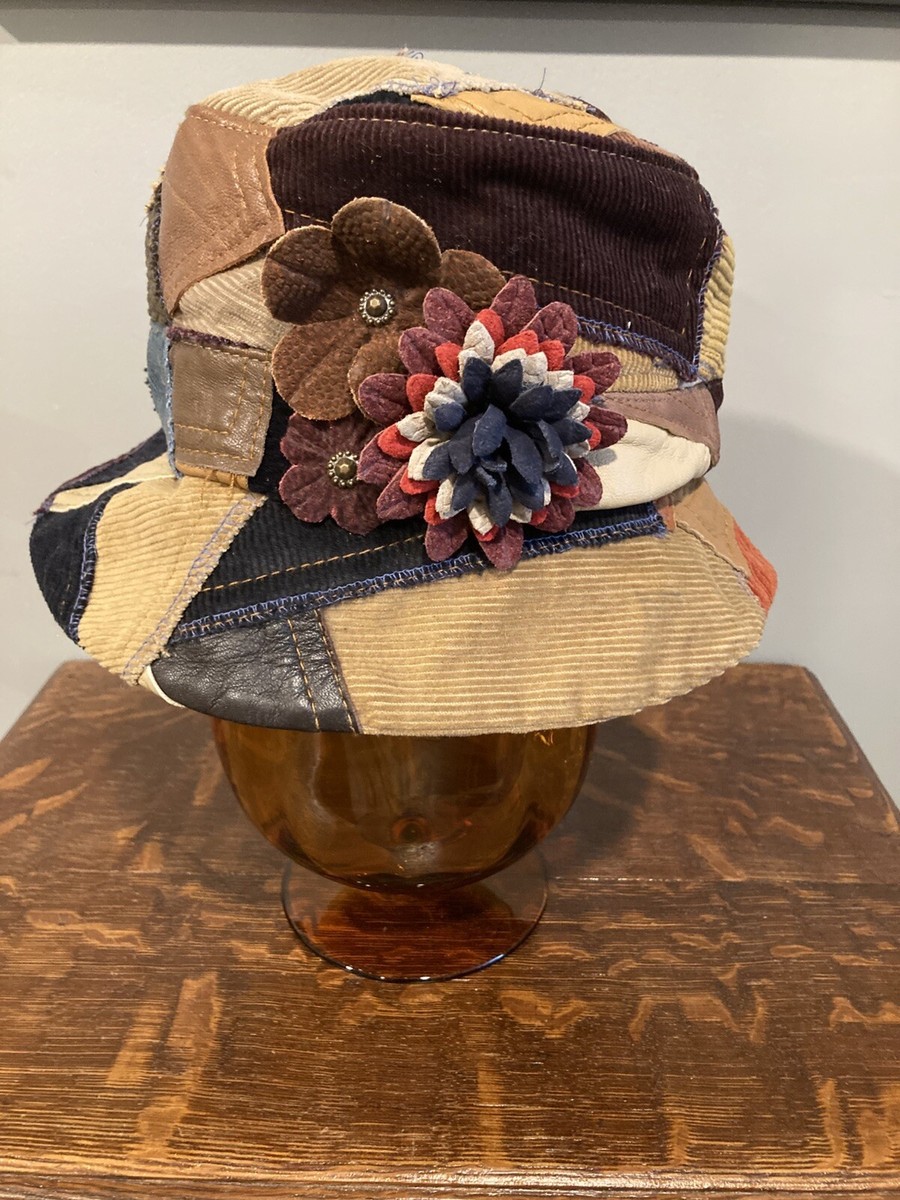 帽子 KOKIN  NEWYORK Vintage KOKIN New York Flower & Patchwork BUCKET HAT