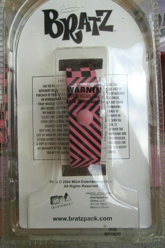 Bratz LED Digital Hot Pink and Black Checkered Adjustable Band Wrist Watch-New! - Picture 2 of 2