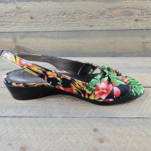 LifeStride Soft System Mimosa 2 Slingback Open Toe Women's Shoes Floral 7m NEW - Picture 10 of 12
