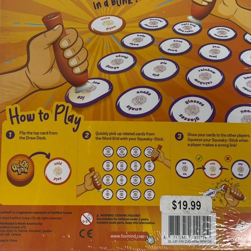 FoxMind Quick Link Family Matching Word Game Age 7+ (2-4 Players) FACTORY SEALED - Picture 6 of 10
