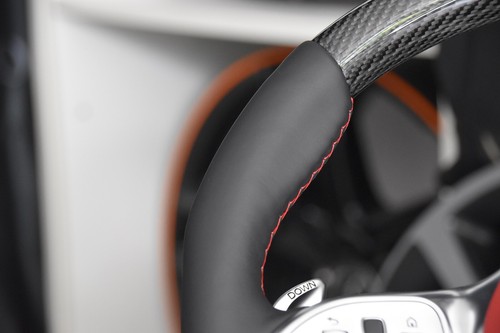 Mercedes-Benz AMG Sport Carbonio Volante S63 C63 E63 G63 pelle Nappa Cls53 Nuovo - Foto 9 di 12