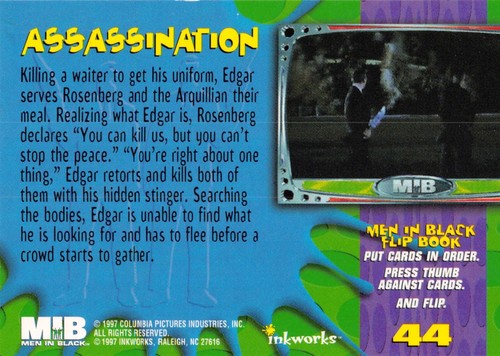 1997 INKWORKS MEN IN BLACK PICK-A-CARD 1-90 BASE TRADING CARDS OR WRAPPER MIB - Picture 90 of 182