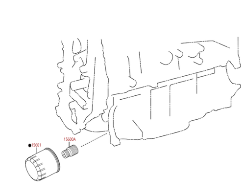 TOYOTA OEM FACTORY OIL FILTER 2001-2009 PRIUS ( 90915-YZZN1 ) - Picture 2 of 3