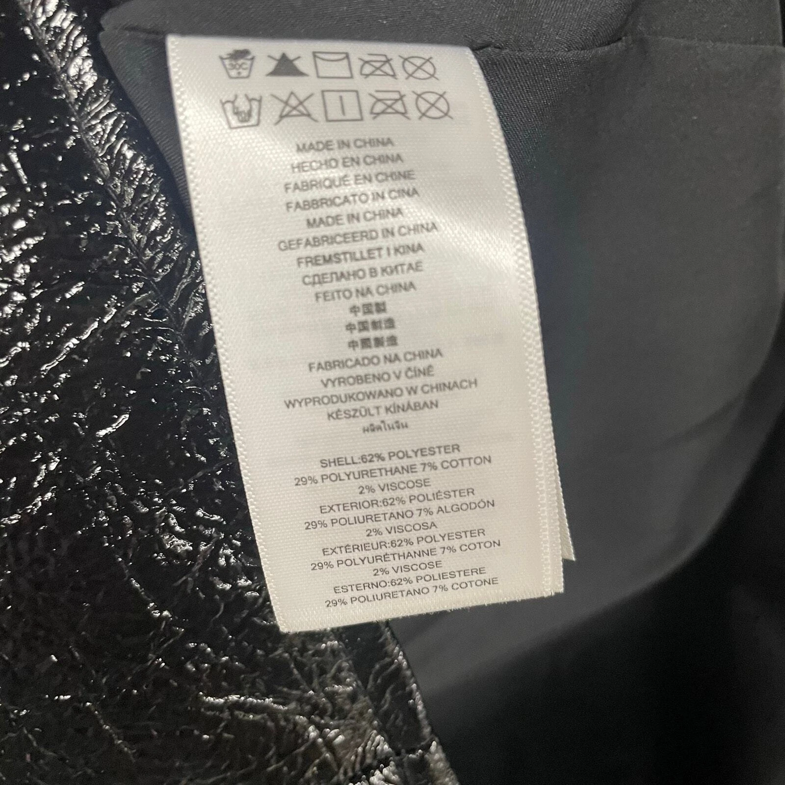 Abito tubino Michael Michael Kors manica corta ecopelle nero donna 2 nuovo con etichette