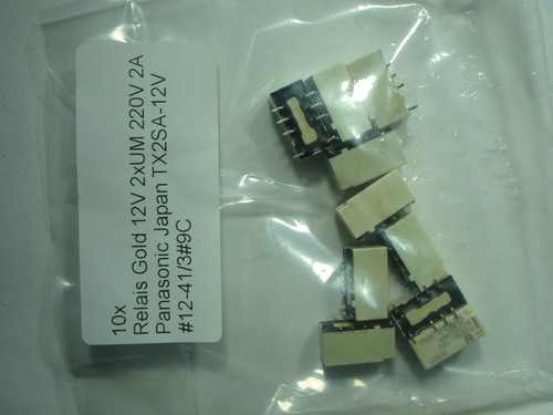 1x Relé Dorado 12V 2xUM 220V 2A Panasonic Japón TX2SA-12V #12-41/3 - Imagen 11 de 11