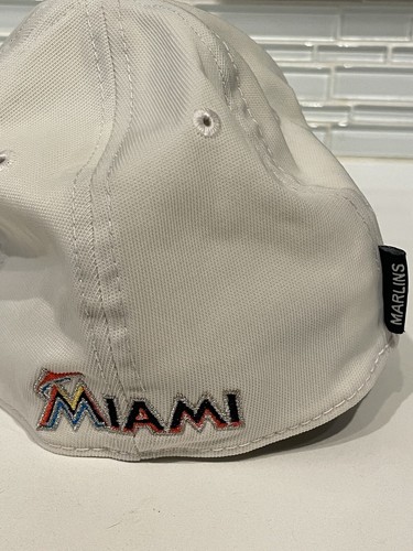 Miami Marlins New Era Hat - Youth Size Fitted Beige Orange And Blue Cap MLB - Picture 3 of 8