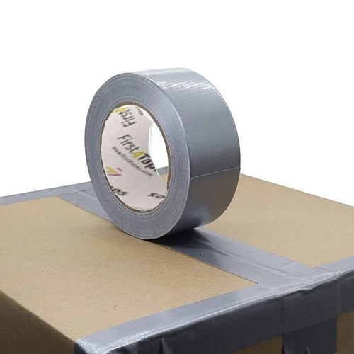 Duct Gaffer Heavy Duty Waterproof Cloth Tape 48mm x 50m / 10m Duck Silver Black - Picture 4 of 20