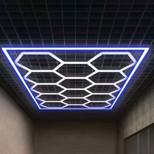 14x Garage Licht LED Hexagon Leuchten For Auto Körper Reparieren Laden Werkstatt - Bild 9 von 53