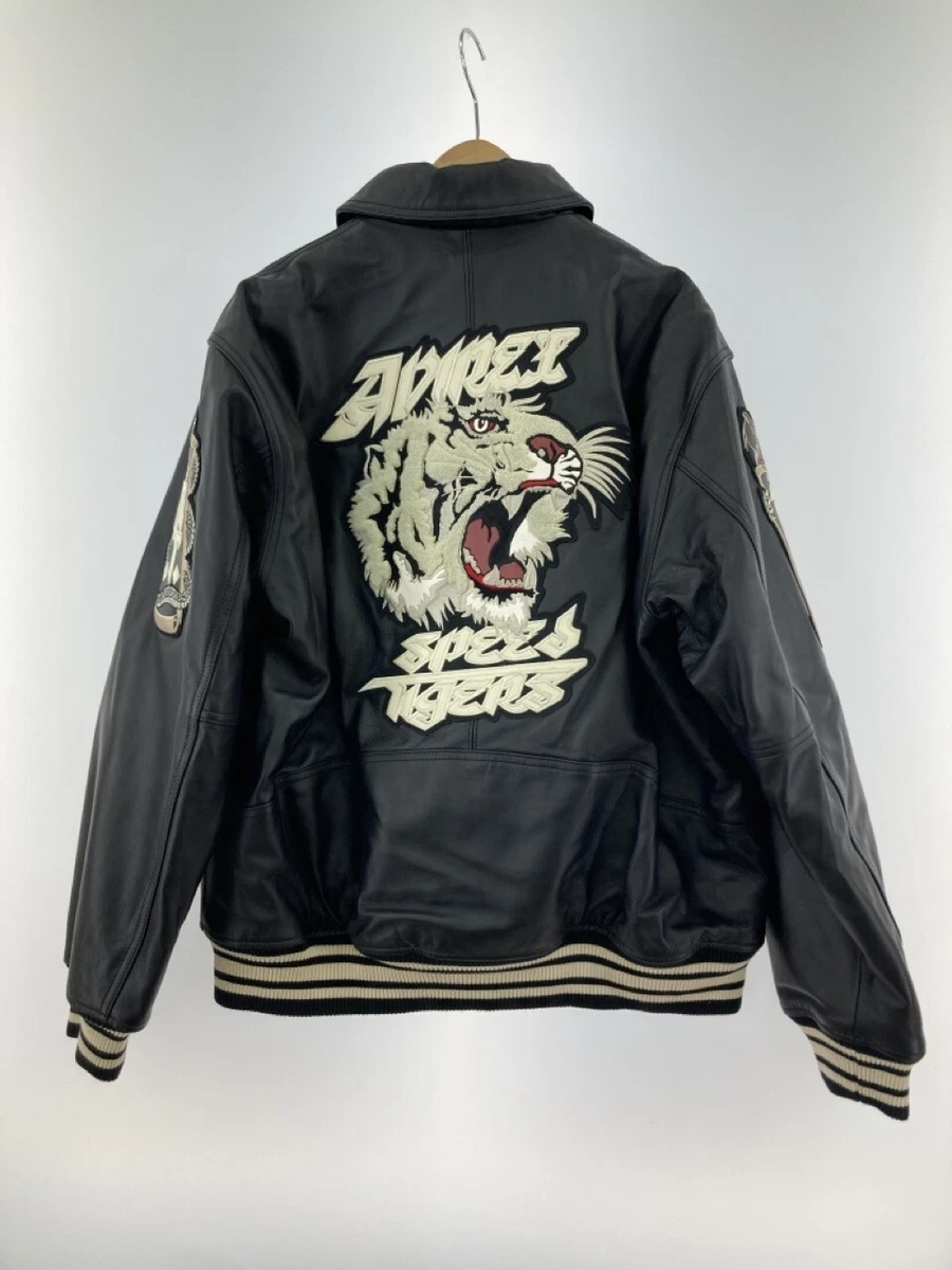 Leather jacket with tiger on the back cheap
