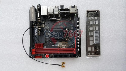 ONE ASUS STCOM Z87 MAXIMUS VII IMPACT Socket MotherBoard - Picture 1 of 3