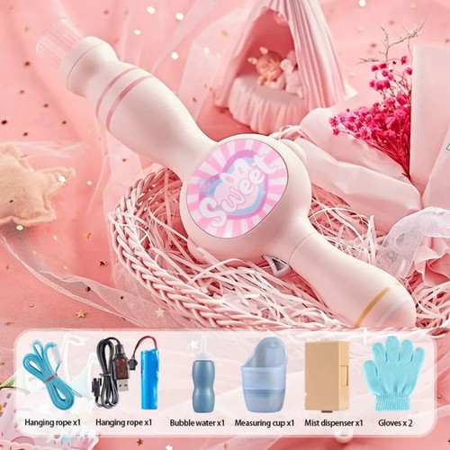 31cm Kids Elastic Fog Bubble Wand Magic Smoke Bubble Machine Toy Birthday Gift - Picture 9 of 10