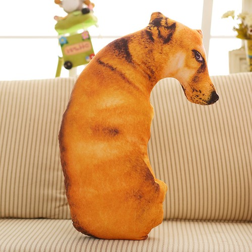 3D Hund Druck Dekokissen Kissen Niedlich Plüsch Puppe Spielzeug Kind Geschenk Wohndeko Weich - Bild 13 von 20