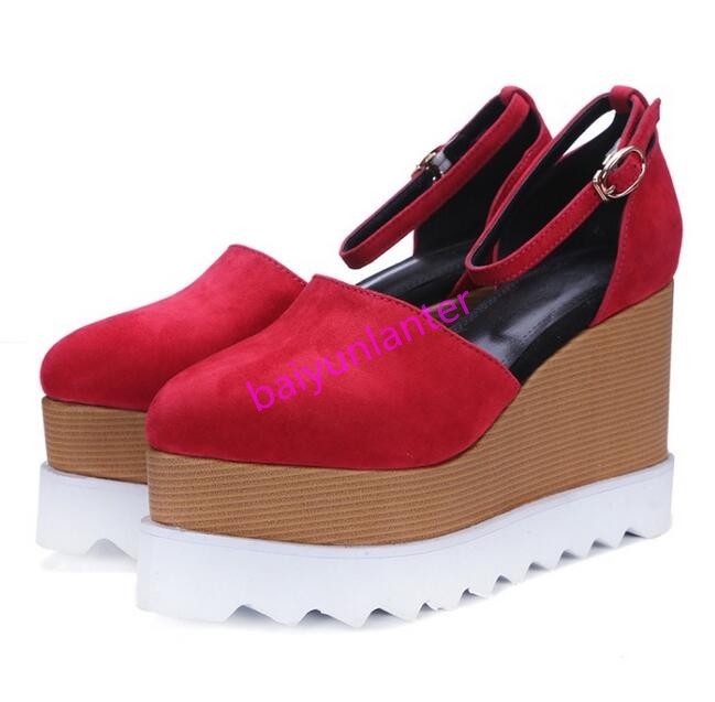 Mujer Damas en Tacón Alto Cuña Hebilla Correa en Damas el Tobillo Bombas Zapatos De Plataforma Puntera Puntiaguda 7da043 Mujer Damas en Tacón Alto Cuña Hebilla Correa en Damas el Tobillo Bombas Zapatos De Plataforma Puntera Puntiaguda 7da043