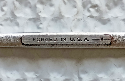 CRAFTSMAN TOOLS USA V SERIES, 3/8" x 7/16" DOUBLE OPEN - END WRENCH, 5" LONG. - Picture 4 of 10