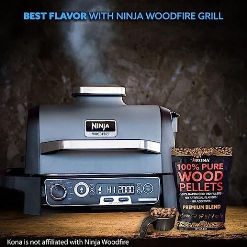 Kona Smoker Pellet - Premium, Legno Dolce, Rovere e Hickory - Sacchetti 4x2 libbre (8 libbre) - Foto 3 di 6