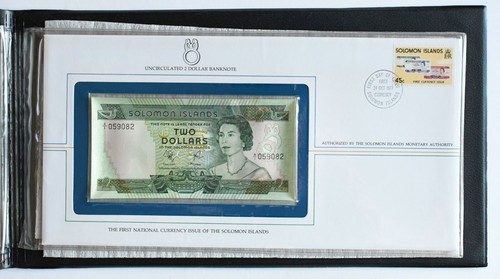 1977 Solomon Islands First Currency & Coins First Day of Issue Presentation Set - Picture 8 of 12