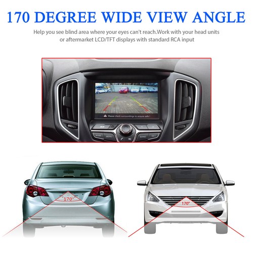170° CMOS Car Front/Side/Rear View Reverse Backup Night Vision Parking Camera HD - Picture 5 of 10