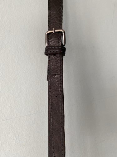 HIDEPARK Genuine Dark Navy/Cognac Leather Flap Over Vintage Crossbody Bag Size L - Picture 5 of 23