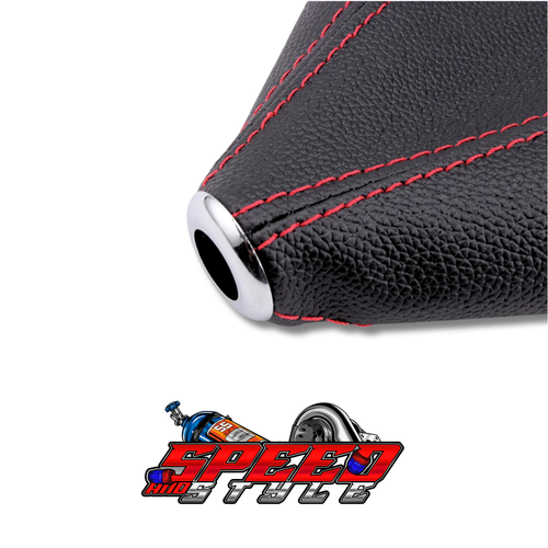 Perilla de cambio de aluminio bola redonda roja Racing + bota para 92-95 Honda Civic EG cromo - Imagen 7 de 7