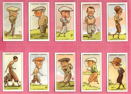 Churchman REPRODUCTION Prominent Golfers 1931 Full set 50 Cards - Picture 9 of 10