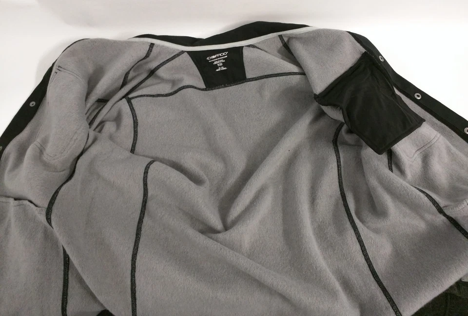 Chaqueta EXOFFICIO Transpirable Cremallera Completa Manga Larga Para Hombre Talla Grande Negra Gris Foto 4 de 4