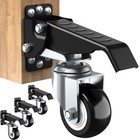 Workbench Casters Wheels Retractable Casters Set of 4 Heavy Duty Caster Rollers