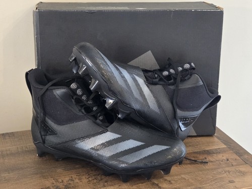 Adidas Adizero Chaos Black Mid Lineman Football Cleats Mens Size 13 ID9103
