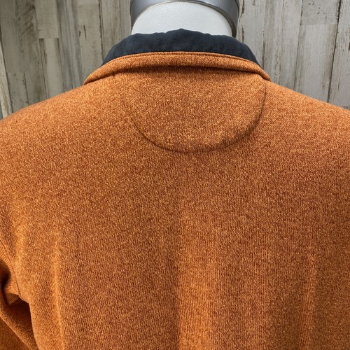 Haggar in Motion Mens Size Large Long Sleeve 1/4 Zip Pullover Orange Shirt P7 - Picture 7 of 9