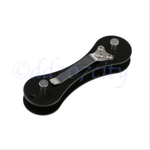 Aluminum Hard Oxide Key Holder Organize Clip Folder Keyring Keychain Pocket Tool - Picture 3 of 20