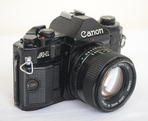 Canon A1 Film Camera With Canon 50.mm F1.4 Lens