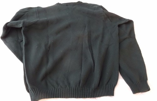 Men's IZOD Hunter Green Sweater Size XL Extra Large Cotton - Picture 2 of 10