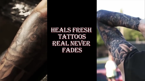 AFTERCARE TATTOO BUTTER Enhances Colors OLD & NEW TATTOO Heals and Protects Balm - Video 1 of 1